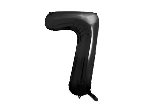 Picture of FOIL BALLOON NUMBER 7 BLACK 34 INCH